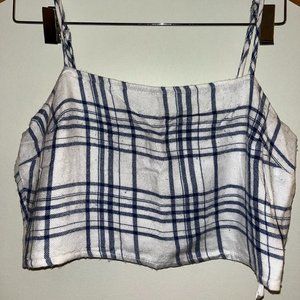 Lulus Plaid Matching Crop (matching midi skirt available